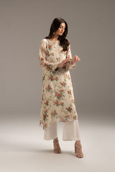 1 Piece Chiffon Embroidered Shirts (FS0070)